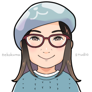 ねこくまササ　自画像イラスト